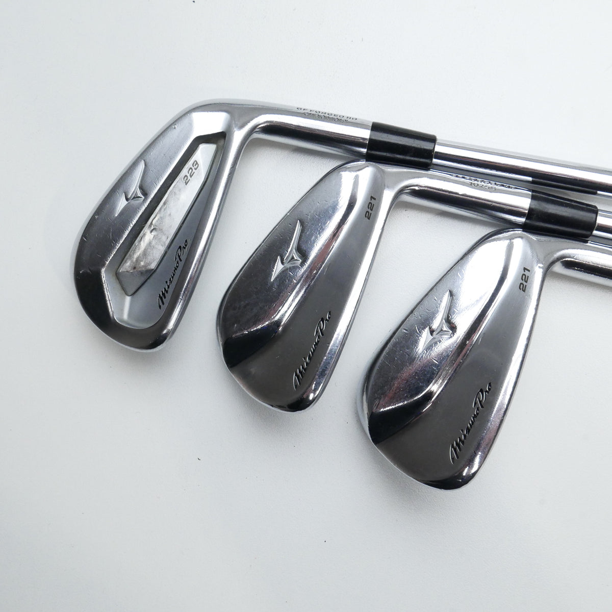 Used Mizuno Pro 223 & 221 Combo Iron Set / 6 - PW / Stiff Flex