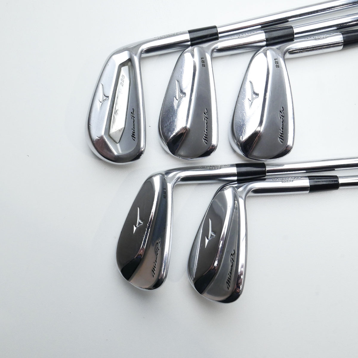Used Mizuno Pro 223 & 221 Combo Iron Set / 6 - PW / Stiff Flex