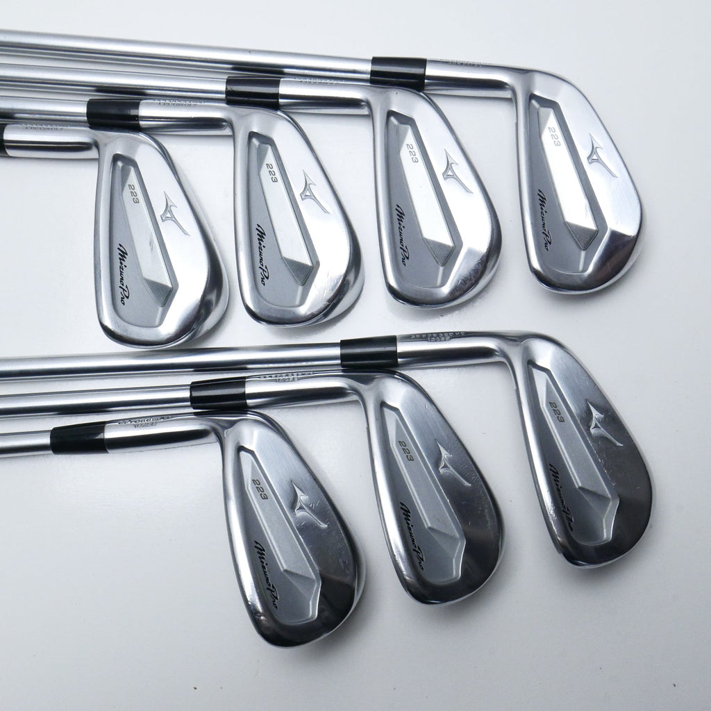 Used Mizuno Pro 223 Iron Set / 4 - PW / X-Stiff Flex / Left-Handed