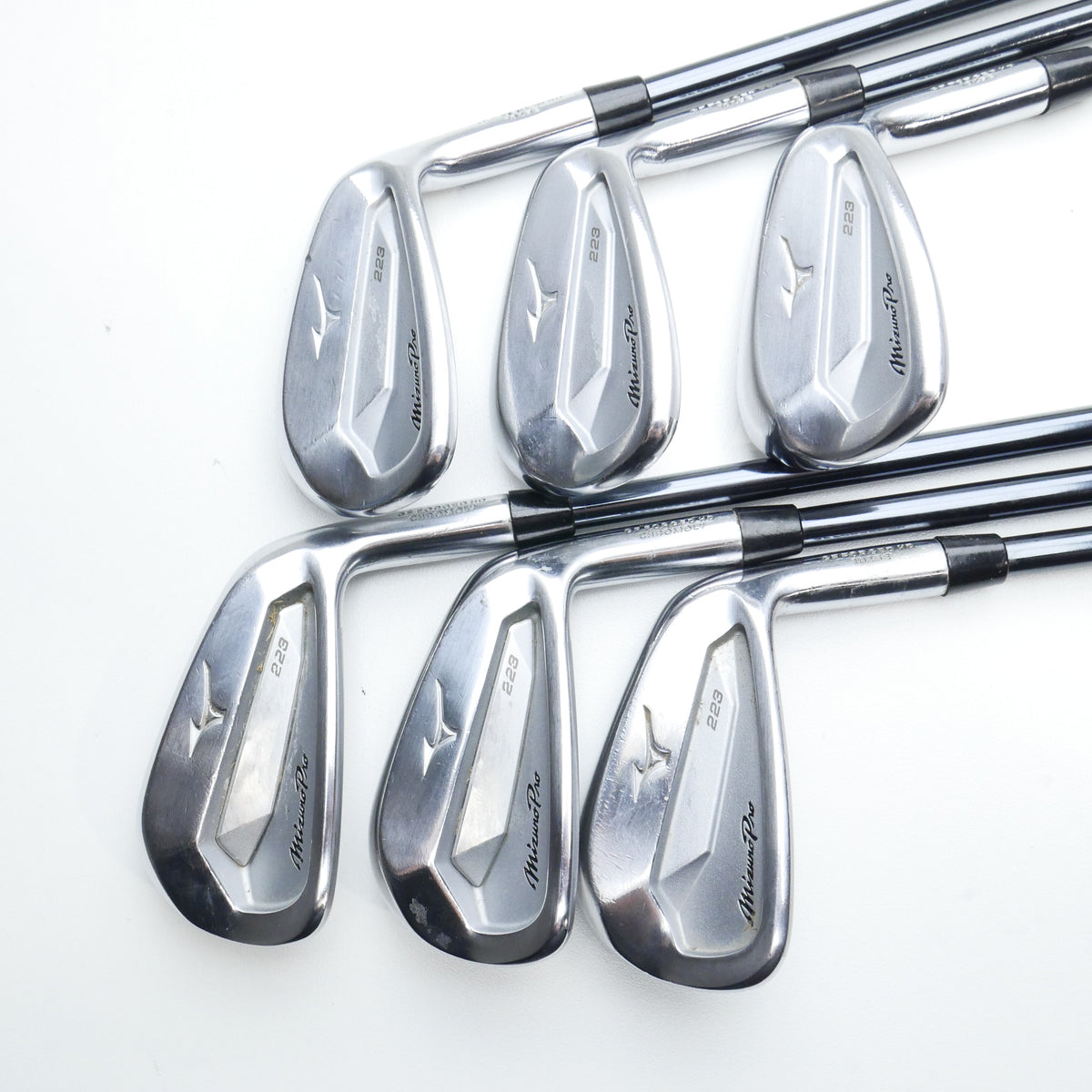 Used Mizuno Pro 223 Iron Set / 6 - PW + GW / Soft Regular Flex