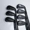 Used Mizuno Pro 225 Black Limited Edition Iron Set / 4 - PW / Stiff Flex