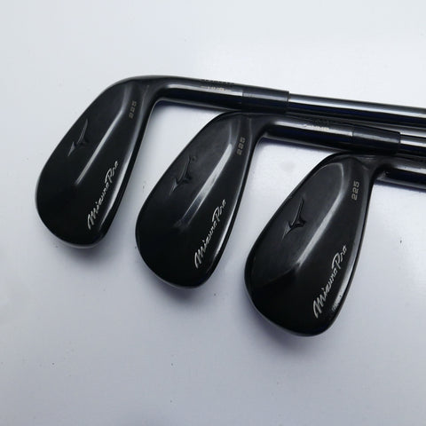 Used Mizuno Pro 225 Black Limited Edition Iron Set / 4 - PW / Stiff Flex