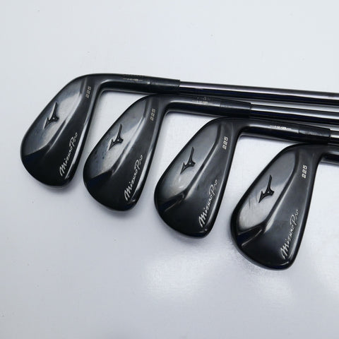 Used Mizuno Pro 225 Black Limited Edition Iron Set / 4 - PW / Stiff Flex