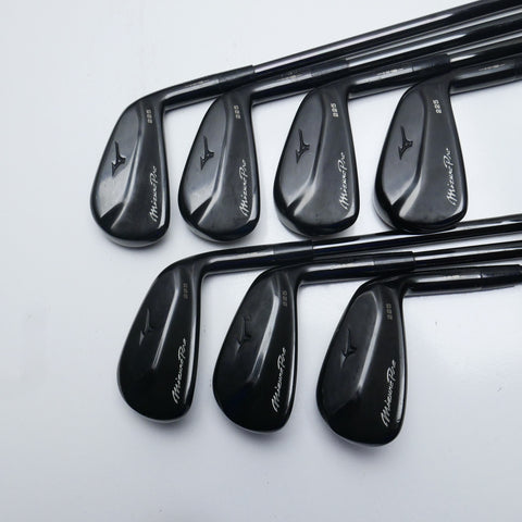 Used Mizuno Pro 225 Black Limited Edition Iron Set / 4 - PW / Stiff Flex