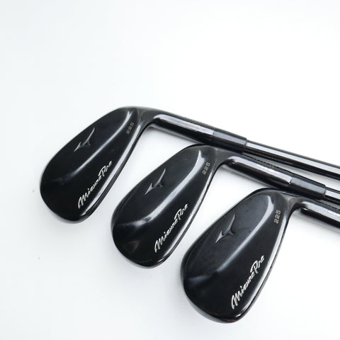 Used Mizuno Pro 225 Black Limited Edition Iron Set / 5 - PW / Stiff Flex