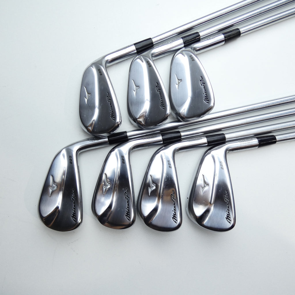 Used Mizuno Pro 225 HMB Iron Set / 4 - PW / Stiff Flex
