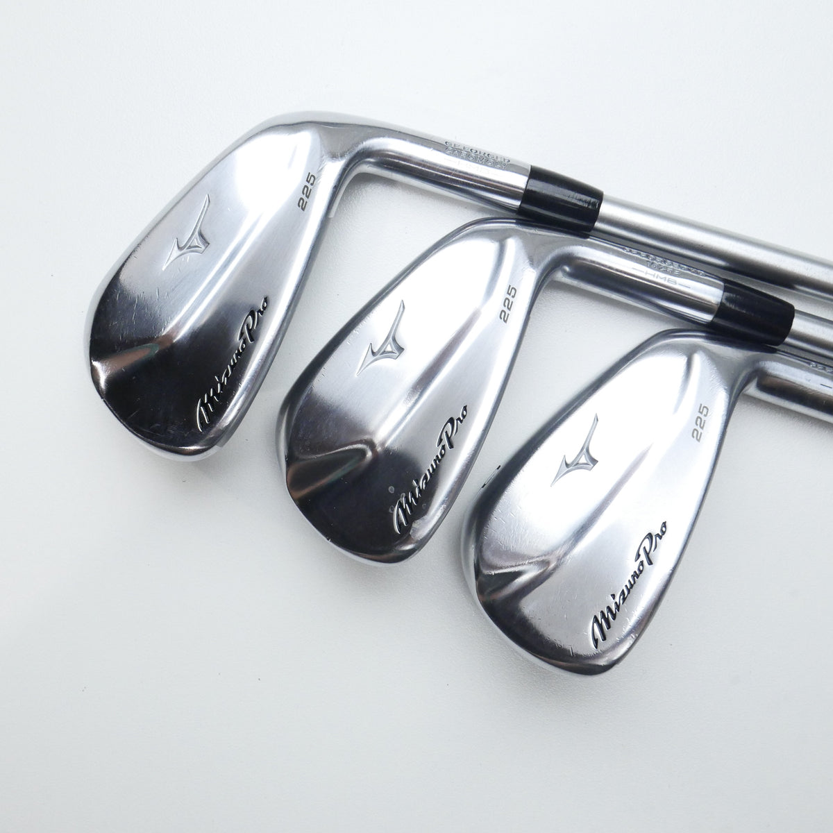 Used Mizuno Pro 225 HMB Iron Set / 4 - PW / X-Stiff Flex