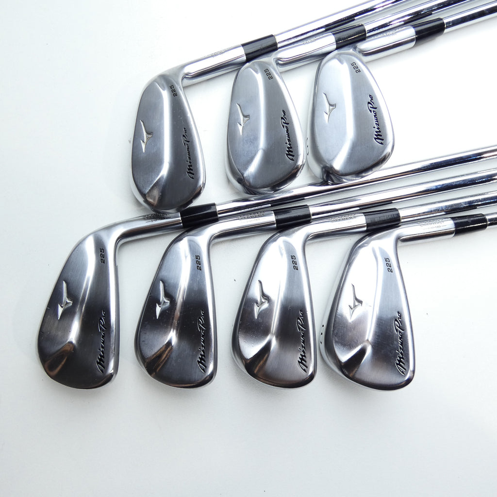 Used Mizuno Pro 225 HMB Iron Set / 5 - PW + GW / Stiff Flex