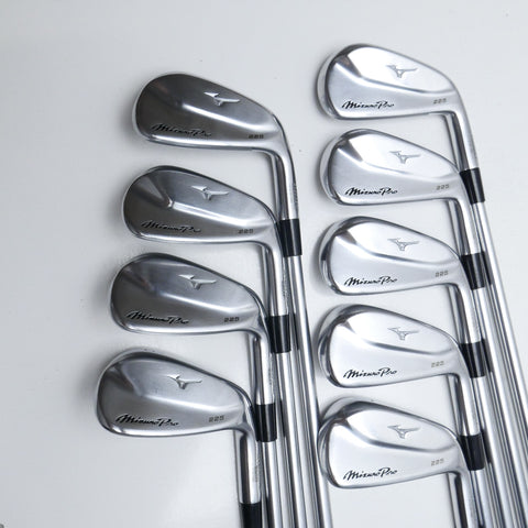 Used Mizuno Pro 225 Iron Set / 3 - PW + GW / Stiff Flex