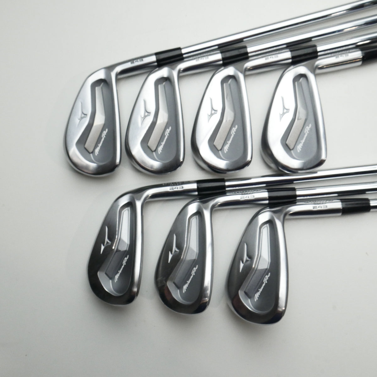 Used Mizuno Pro 243 Iron Set / 4 - PW / Stiff Flex