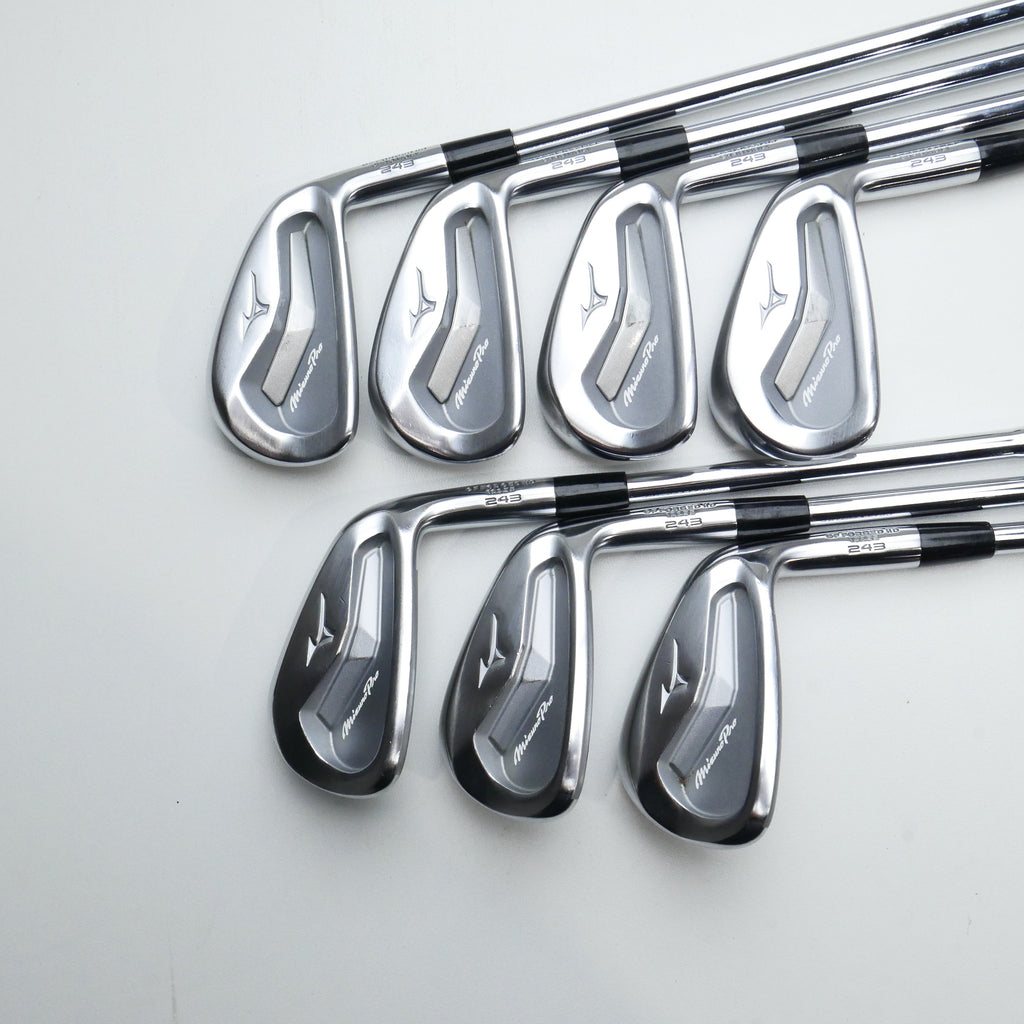 Used Mizuno Pro 243 Iron Set / 4 - PW / Stiff Flex