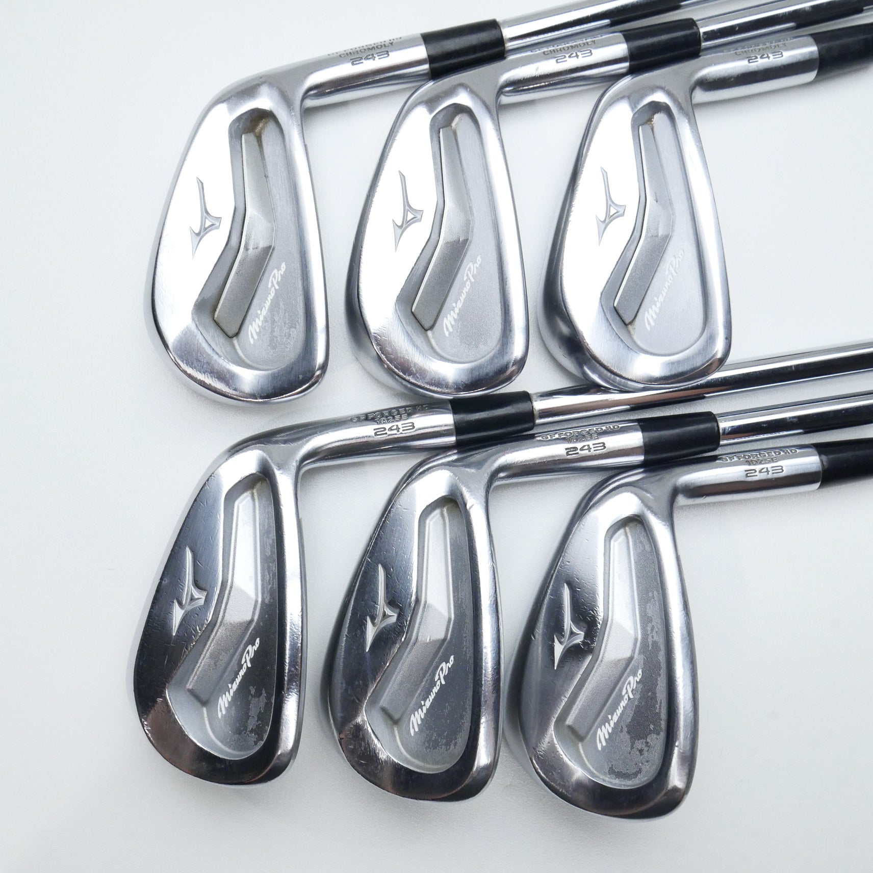 Used Mizuno Pro 243 Iron Set / 5 - PW / X-Stiff Flex