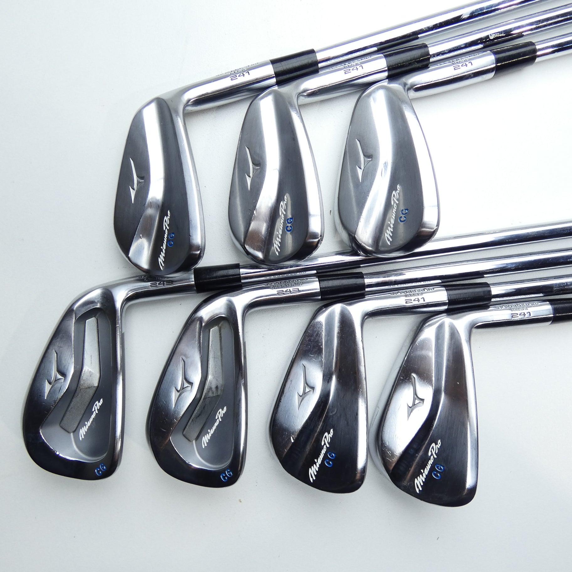 Used Mizuno Pro 243 & Pro 241 Iron Set / 4 - PW / X-Stiff Flex