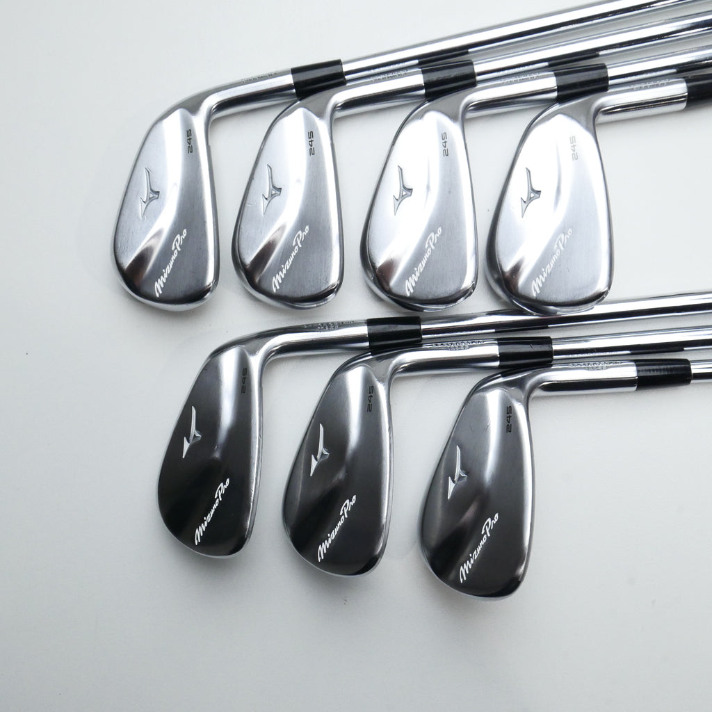 Used Mizuno Pro 245 Iron Set / 5 - PW + GW / X-Stiff Flex
