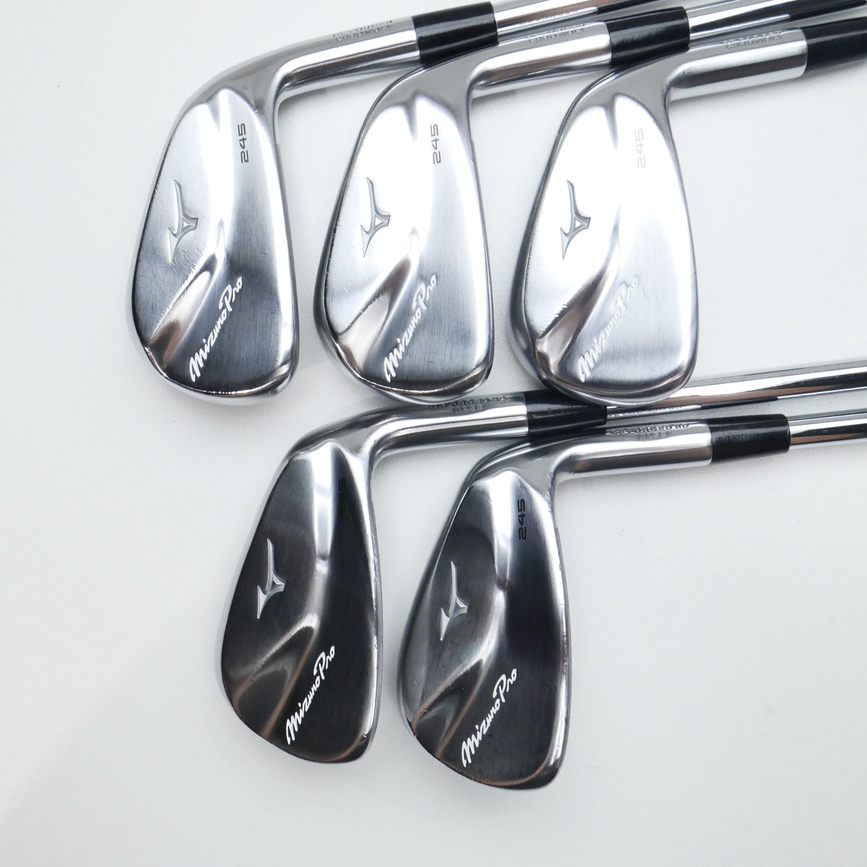 Used Mizuno Pro 245 Iron Set / 6 - PW / Regular Flex