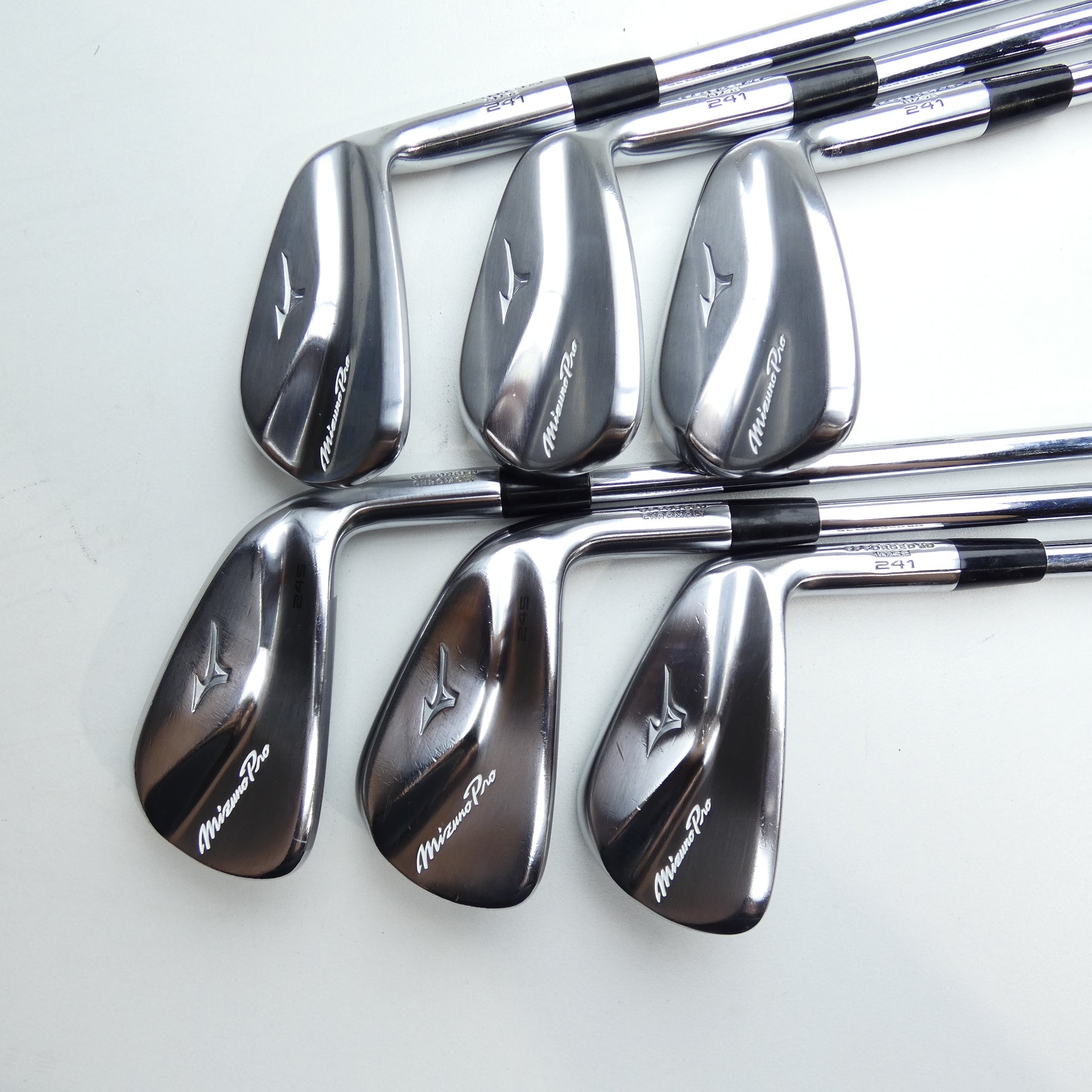 Used Mizuno Pro 245 & Pro 241 Combo Set Iron Set / 5 - PW / Stiff Flex