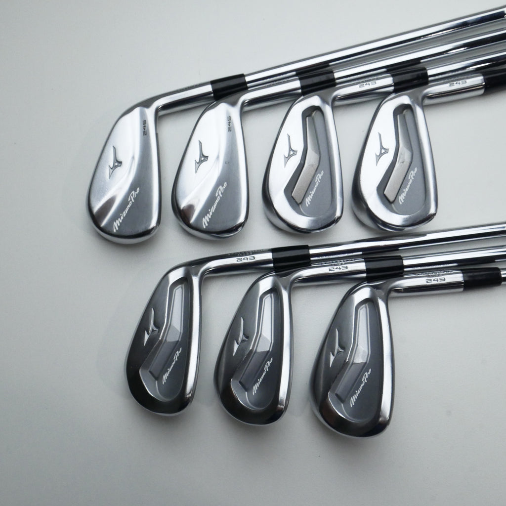Used Mizuno Pro 245 & Pro 243 Combo Iron Set / 4 - PW / X-Stiff Flex