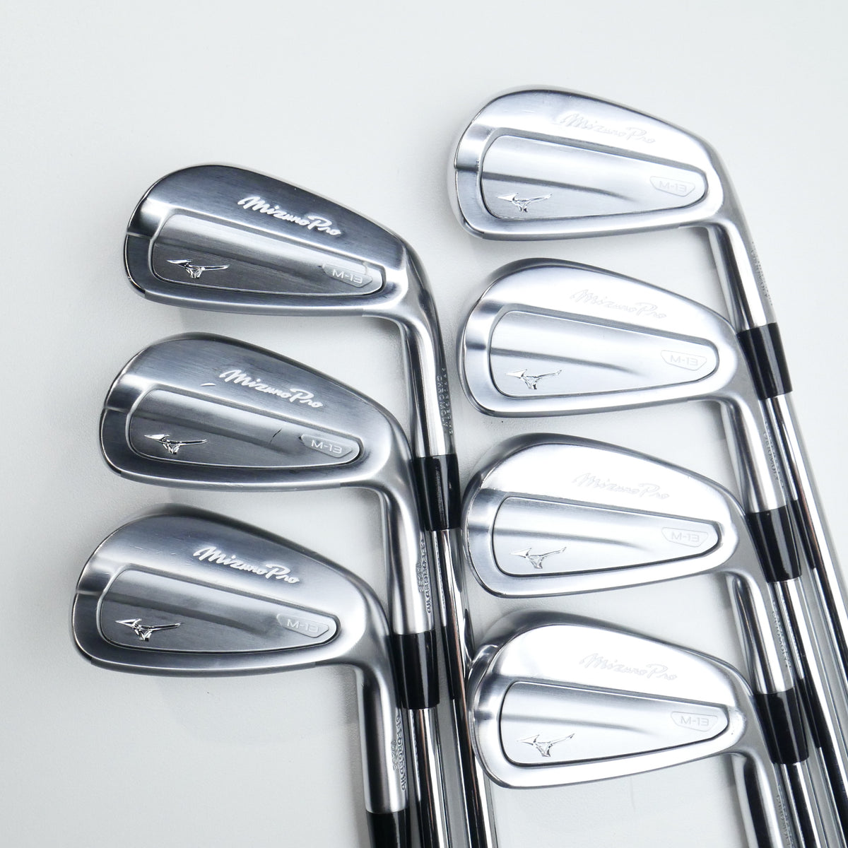 Used Mizuno Pro M-13 Iron Set / 4 - PW / Stiff Flex