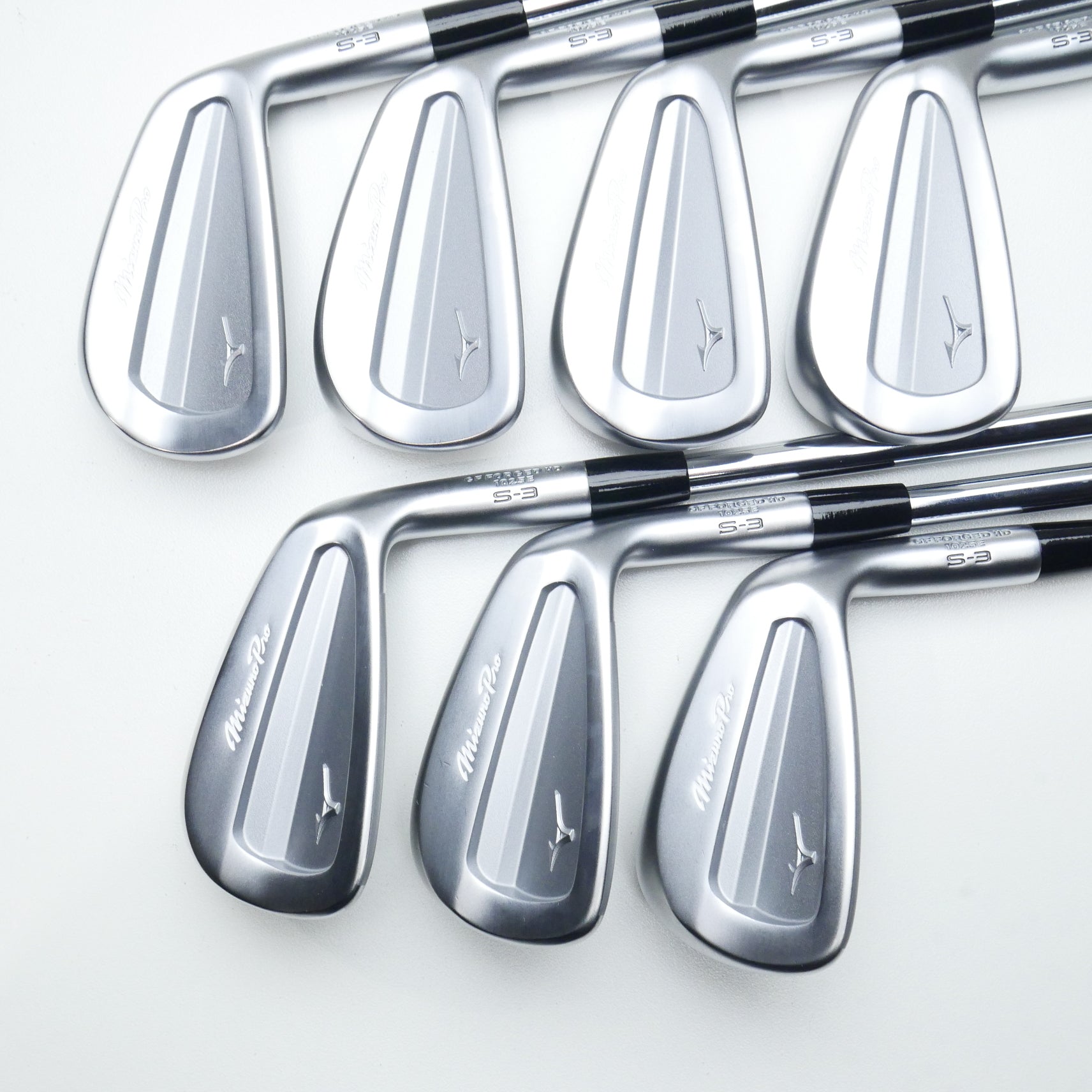 Used Mizuno Pro S-3 Iron Set / 4 - PW / Stiff Flex