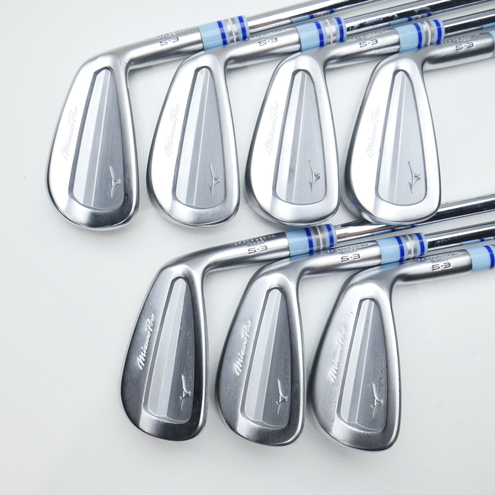Used Mizuno Pro S-3 Iron Set / 4 - PW / X-Stiff Flex