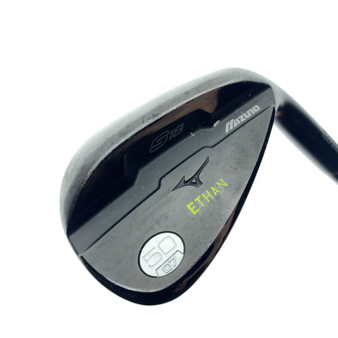 Used Mizuno S18 Gunmetal Black Gap Wedge / 50.0 Degrees / Stiff Flex