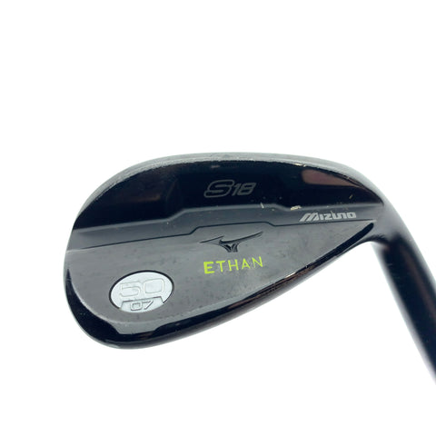 Used Mizuno S18 Gunmetal Black Gap Wedge / 50.0 Degrees / Stiff Flex