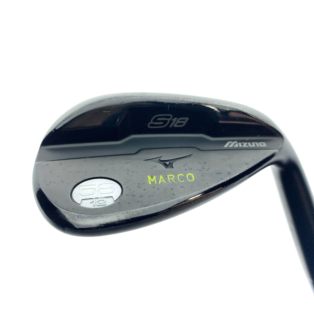 Used Mizuno S18 Gunmetal Black Lob Wedge / 58.0 Degrees / Stiff Flex