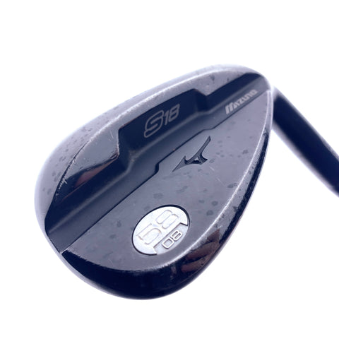 Used Mizuno S18 Gunmetal Black Lob Wedge / 58.0 Degrees / Wedge Flex