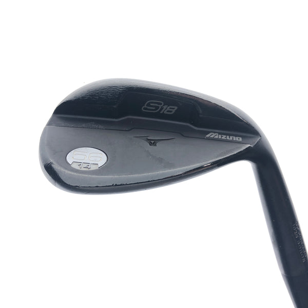 Used Mizuno S18 Gunmetal Black Sand Wedge / 56.0 Degrees / Wedge Flex