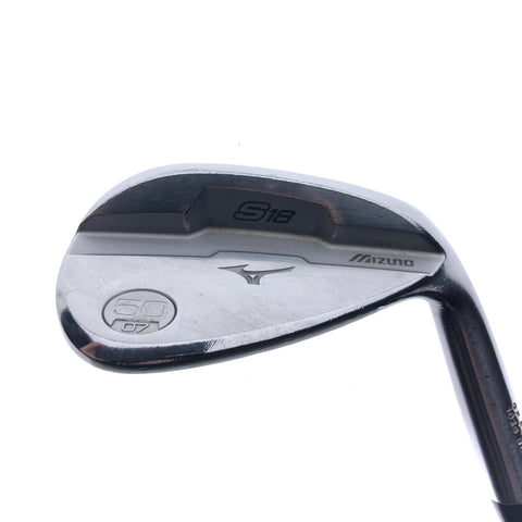 Used Mizuno S18 White Satin Gap Wedge / 50.0 Degrees / Regular Flex