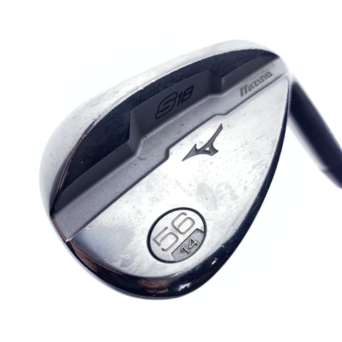 Used Mizuno S18 White Satin Sand Wedge / 56.0 Degrees / Stiff Flex