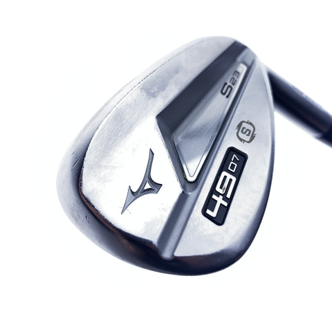 Used Mizuno S23 White Satin Gap Wedge / 49.0 Degrees / Stiff Flex