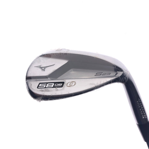 Used Mizuno S23 White Satin Lob Wedge / 58.0 Degrees / Wedge Flex