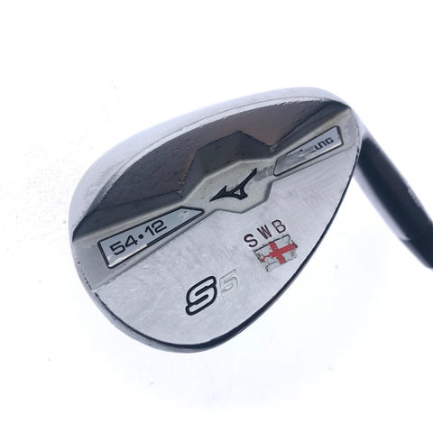 Used Mizuno S5 White Satin Sand Wedge / 54.0 Degrees / X-Stiff Flex