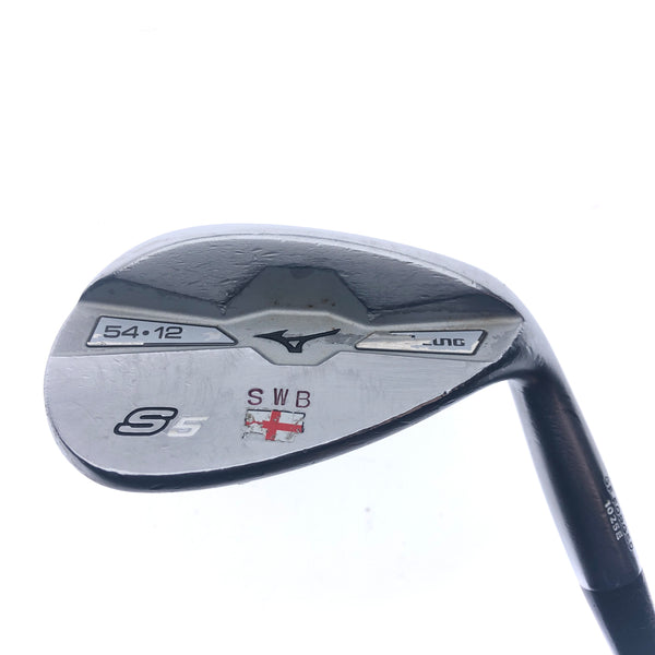 Used Mizuno S5 White Satin Sand Wedge / 54.0 Degrees / X-Stiff Flex