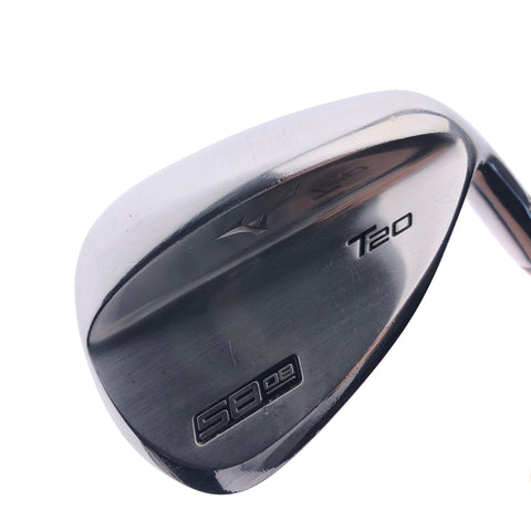 Used Mizuno T20 Satin Chrome Lob Wedge / 58.0 Degrees / Stiff Flex