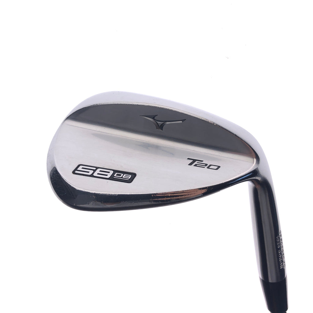 Used Mizuno T20 Satin Chrome Lob Wedge / 58.0 Degrees / Stiff Flex