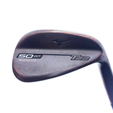Used Mizuno T22 Denim Copper Gap Wedge / 50.0 Degrees / Stiff Flex
