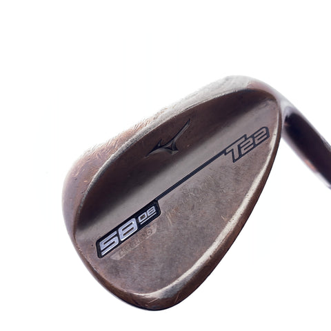 Used Mizuno T22 Denim Copper Lob Wedge / 58.0 Degrees / Stiff Flex
