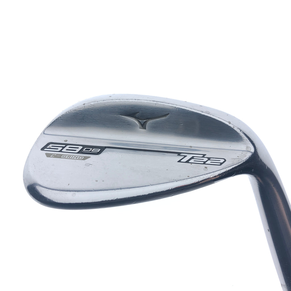 Used Mizuno T22 Lob Wedge / 58.0 Degrees / Stiff Flex