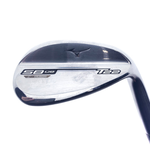 Used Mizuno T22 Lob Wedge / 58.0 Degrees / X-Stiff Flex