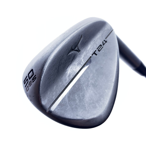 Used Mizuno T24 White Satin Gap Wedge / 50.0 Degrees / Stiff Flex