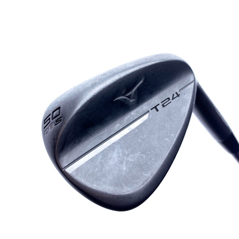 Used Mizuno T24 White Satin Gap Wedge / 50.0 Degrees / Stiff Flex