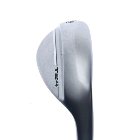 Used Mizuno T24 White Satin Lob Wedge / 58.0 Degrees / Stiff Flex