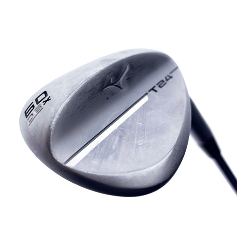 Used Mizuno T24 White Satin Lob Wedge / 60.0 Degrees / Stiff Flex