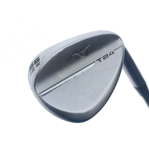 Used Mizuno T24 White Satin Sand Wedge / 56.0 Degrees / X-Stiff Flex