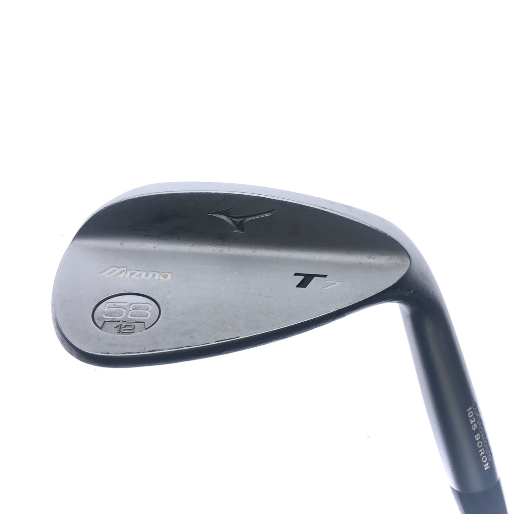 Used Mizuno T7 White Satin Lob Wedge / 58.0 Degrees / Regular Flex