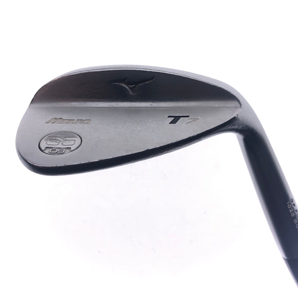 Used Mizuno T7 White Satin Sand Wedge / 55.0 Degrees / Stiff Flex