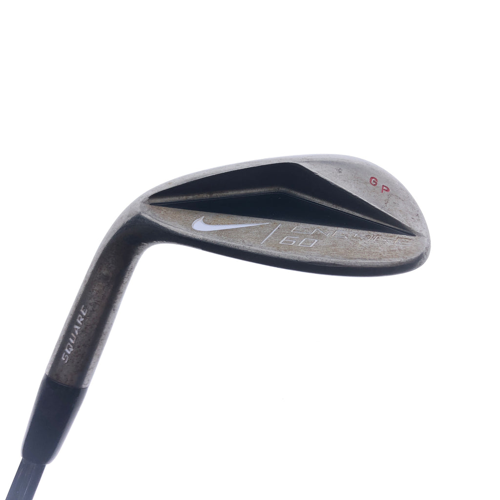 Used Nike Engage Square Sole Lob Wedge / 60.0 Degrees / Stiff Flex / Left-Handed
