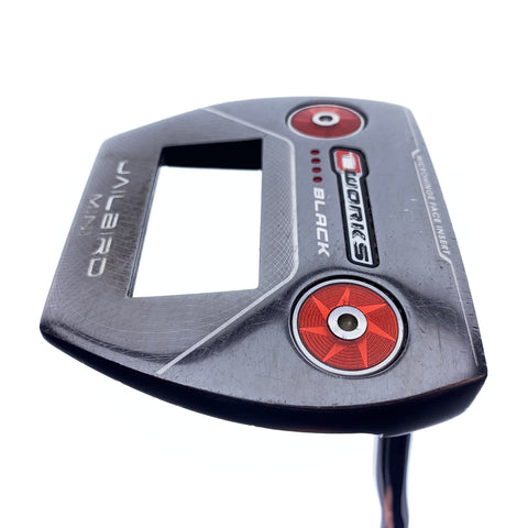 Used Odyssey O-Works Black Jailbird Mini Putter / 35.0 Inches